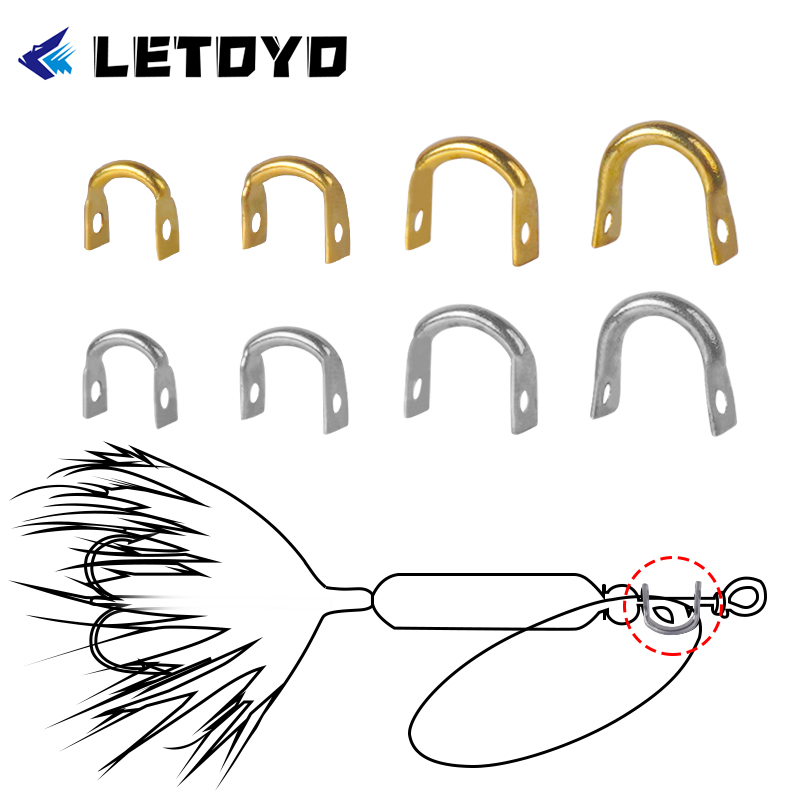 Fishing Equipment Hook - LETOYO 100 Stück gefaltete Gabelköder in