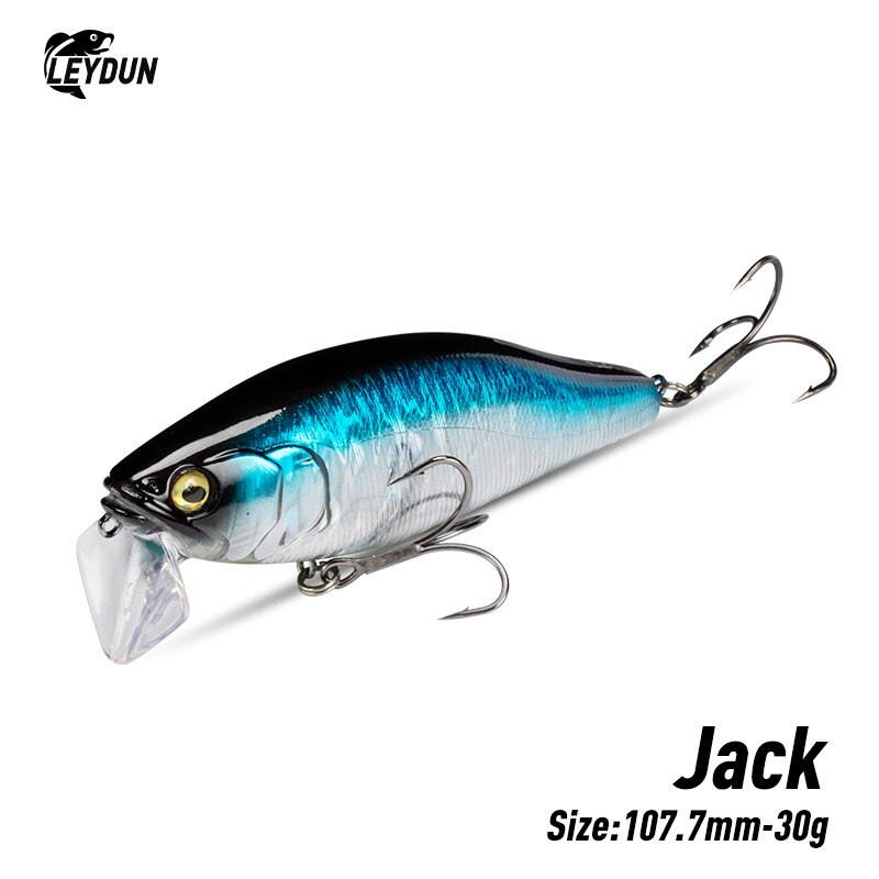 Quality Fishing Equipment - I-JACK Minnow Angelköder, 107,7 mm, 30