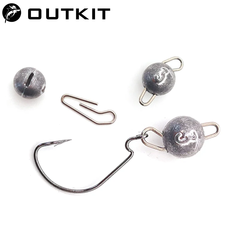 Fishing Equipment Hook - OUTKIT 10 teile/los Blei Kopf Platinen