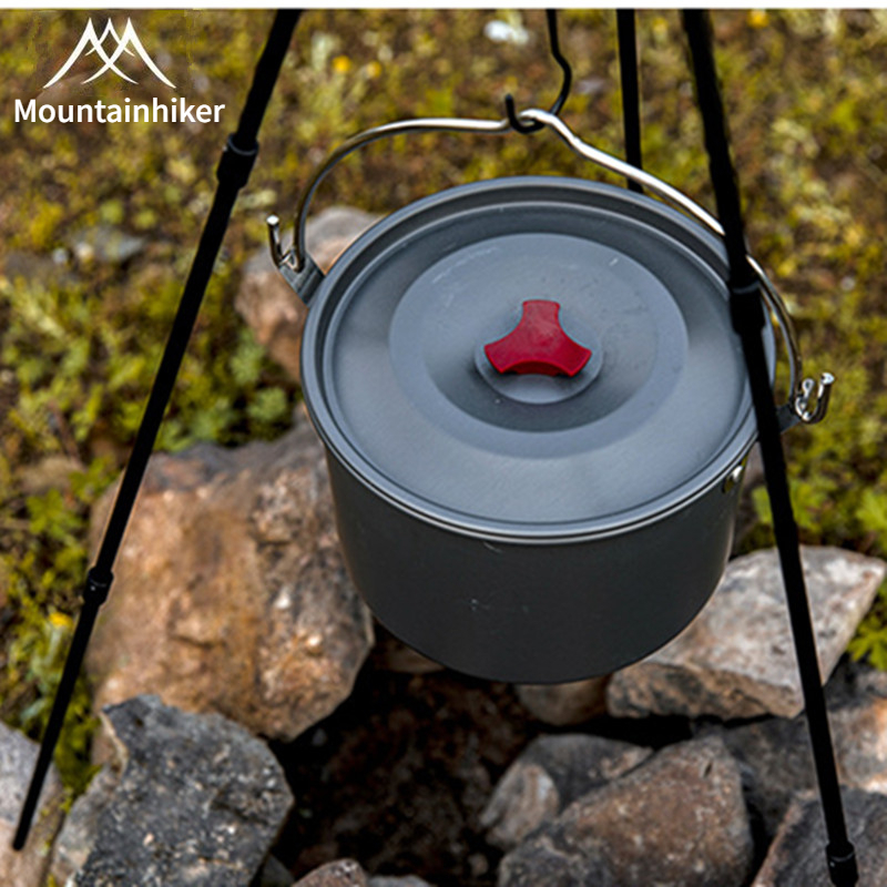 Fishing Equipment Kitchener - MOUNTAINHIKER 4L Camping Hängetopf Kochgeschirr Outdoor