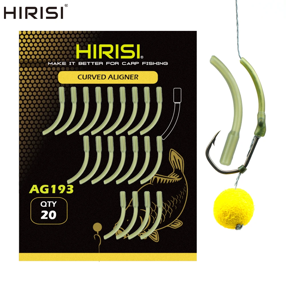 Quality Fishing Equipment - Hirisi 20 Stück Karpfenhaken-Ärmel, Anti-Tangle-Karpfenhaken-Anschlüsse, Terminal