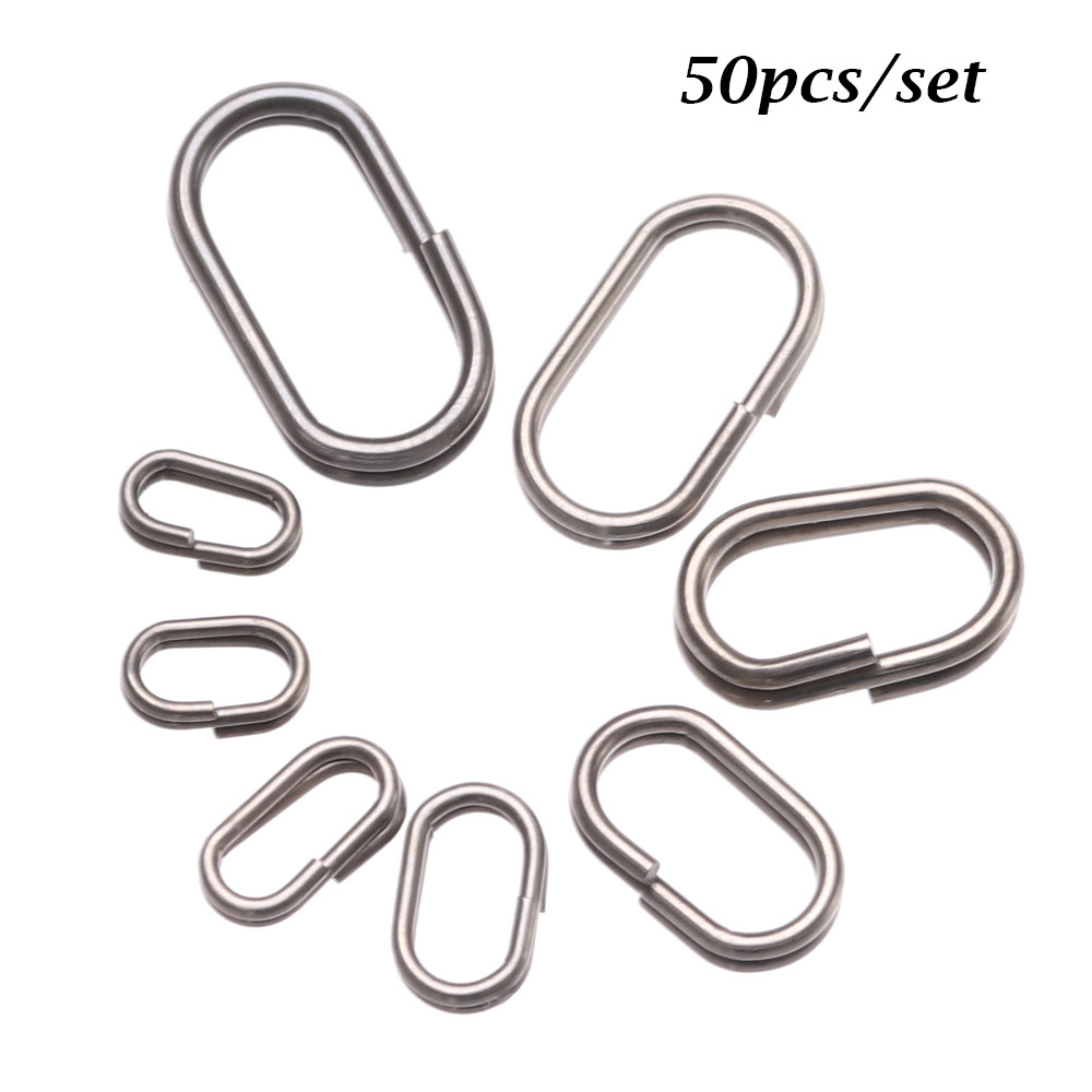 Fishing Equipment Hook - 50 Teile/los 8/10/13/15/17/19mm Oval Split Ringe
