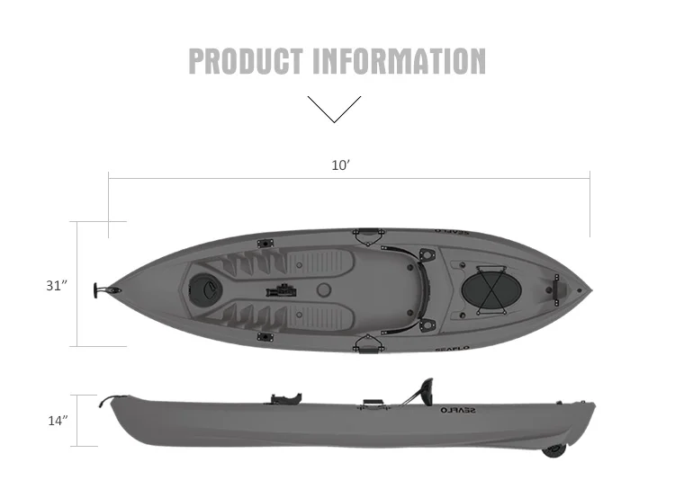 10ft 1 Person hdpe Plastik boo – Fishing Equipment Storage Bewertung und Preis