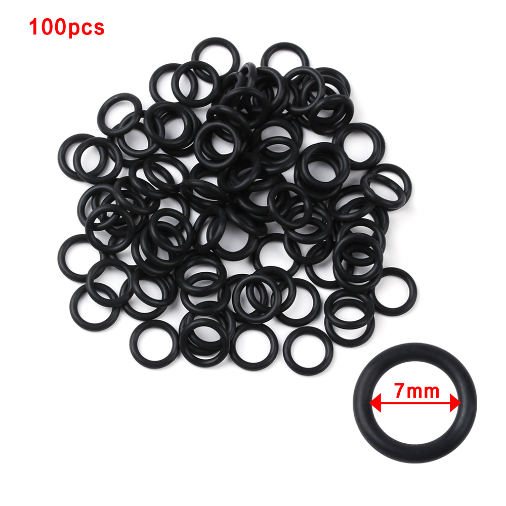 100 PCs Schwarz Gummi O-Ringe  – Fishing Equipment For Beginners Bewertung und Preis