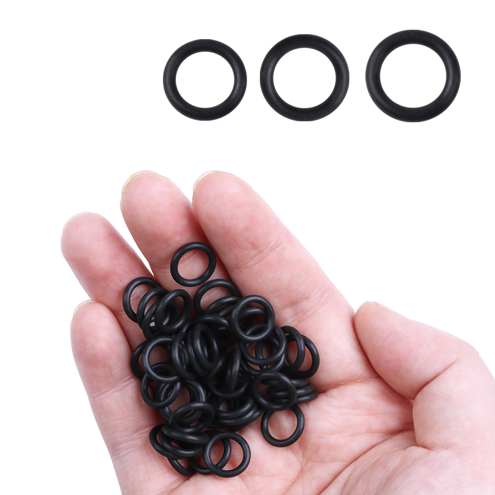 100 PCs Schwarz Gummi O-Ringe  – Fishing Equipment For Beginners Bewertung und Preis