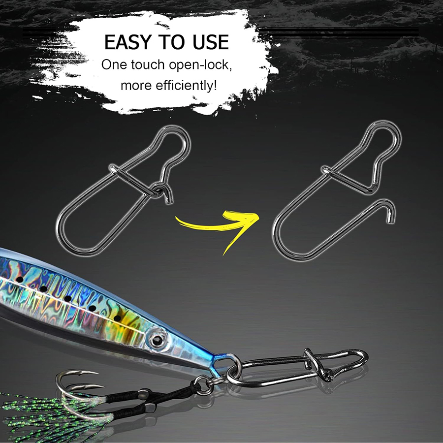 50 Stück Crankbait Snaps Edels – Fishing Equipment Hook Bewertung und Preis