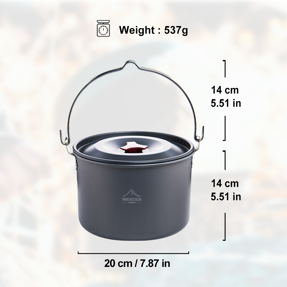 Widesea 4L Camping Hängen Topf – Fishing Equipment Kitchener Bewertung und Preis