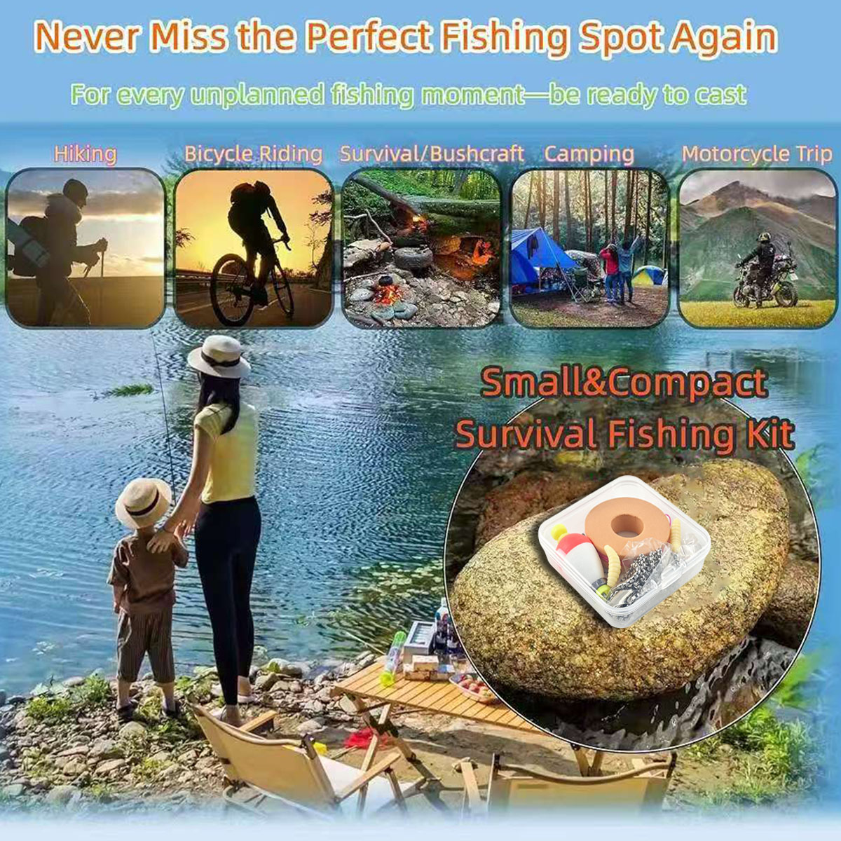 Tragbares Notfall-Angelset, tr – Fishing Equipment Storage Bewertung und Preis