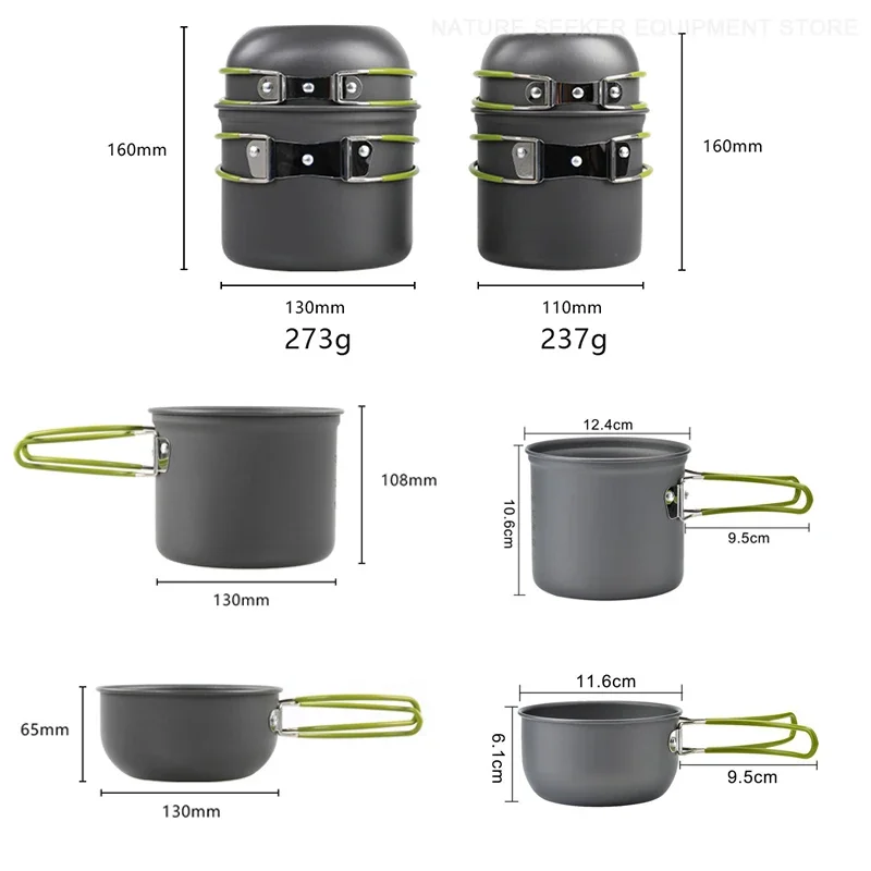 Camping Geschirr Kit Outdoor K – Fishing Equipment Kitchener Bewertung und Preis